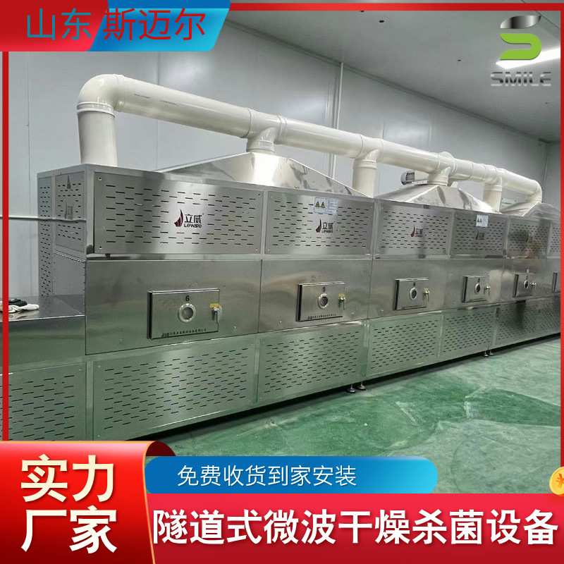 杂粮烘焙设备隧道式花生米烘焙机全自动微波低温熟化设备