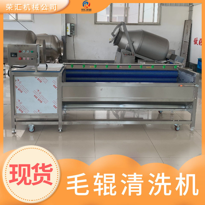 土豆莴苣海螺毛辊去皮清洗机