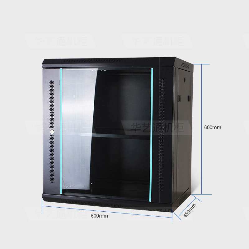 加厚型机柜0.6米小机柜12U墙柜壁挂式机柜弱电机箱家用交换机机柜