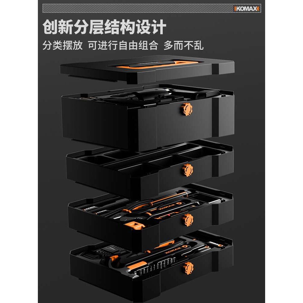 家用工具箱套装家居组合家庭多功能五金木工电工车载维修