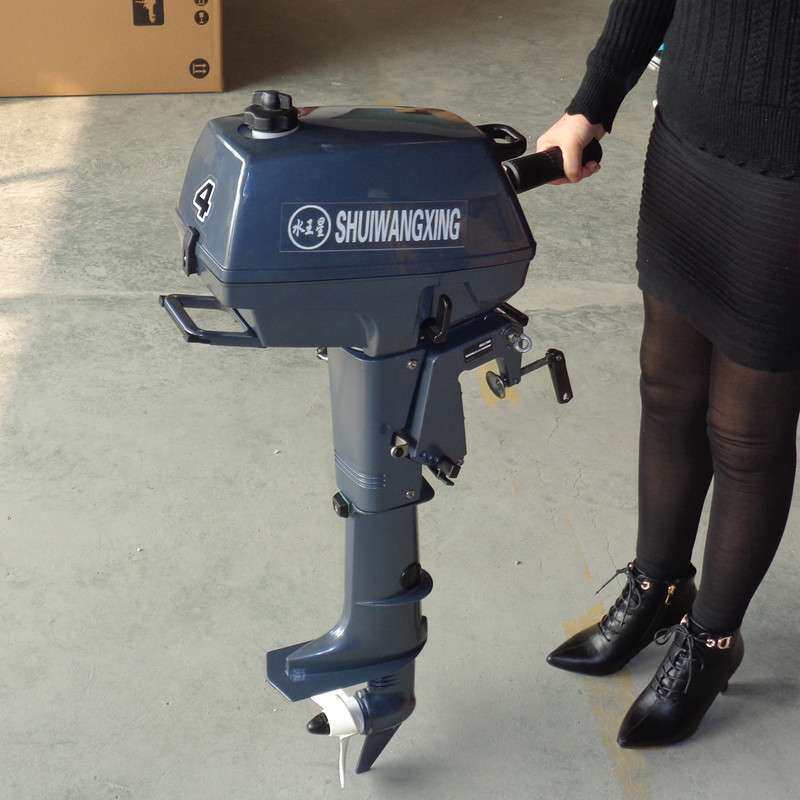 水王星船挂机小型汽油挂桨机 冲锋舟/橡皮艇舷外机船用外挂机