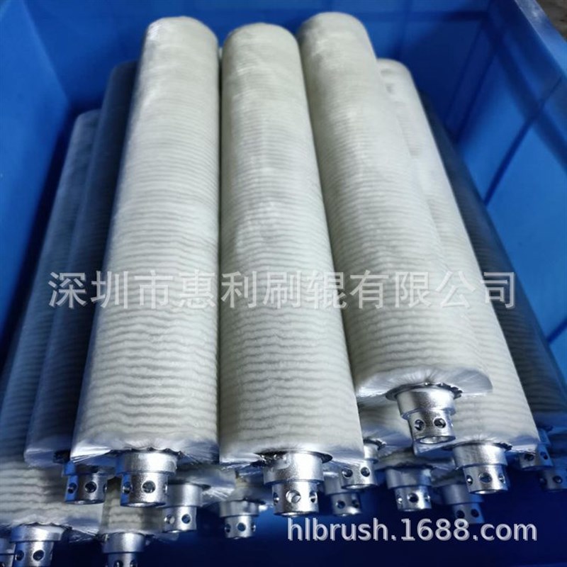 高端装备制造业配件毛刷 液晶显示玻璃清洗线毛刷 铝合金毛刷辊