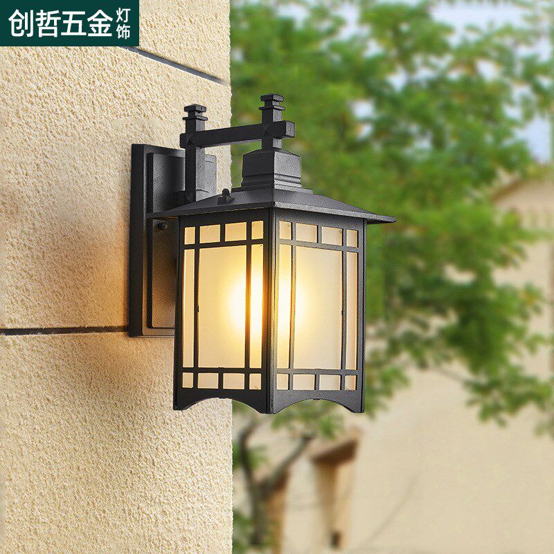 接电壁灯 户外简约墙壁灯 花园庭院灯家用室外现代别墅大门墙院灯
