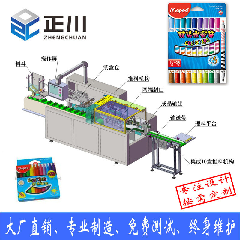文具自动包装机自动下料多功能