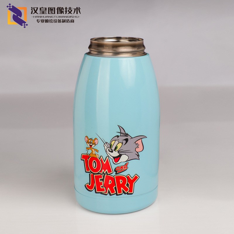 高速保温杯打印机圆柱体酒瓶个性图案uv打印直销圆柱体打印机