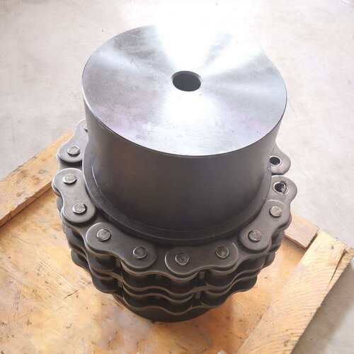 20018滚子链联轴器45号钢带罩壳传动 进口联轴器高速刚性联轴器