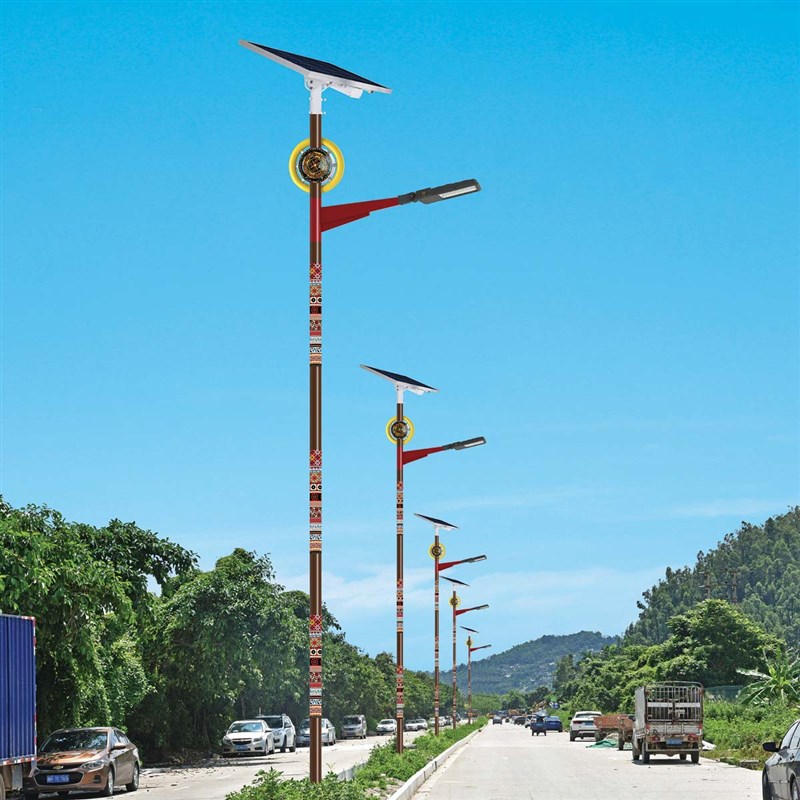 优质铝材太阳能路l灯长续航自动感应开关乡村道路小区庭院绿色照