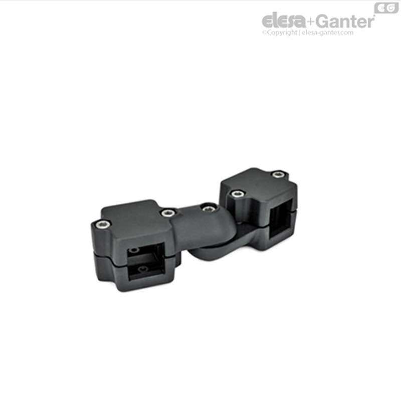 Elesa Ganter伊莉莎冈特 GN 289 旋转管夹接头 铝制 带双片夹紧件
