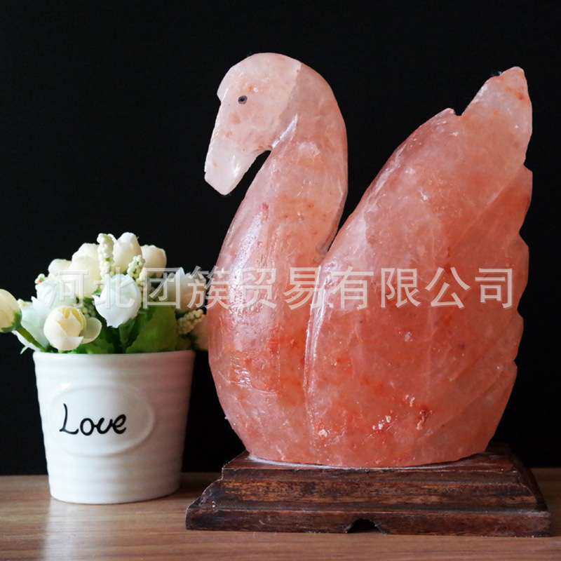 厂家 水晶玫瑰盐灯 喜马拉雅水晶盐灯 巴基斯坦盐灯 造型台灯