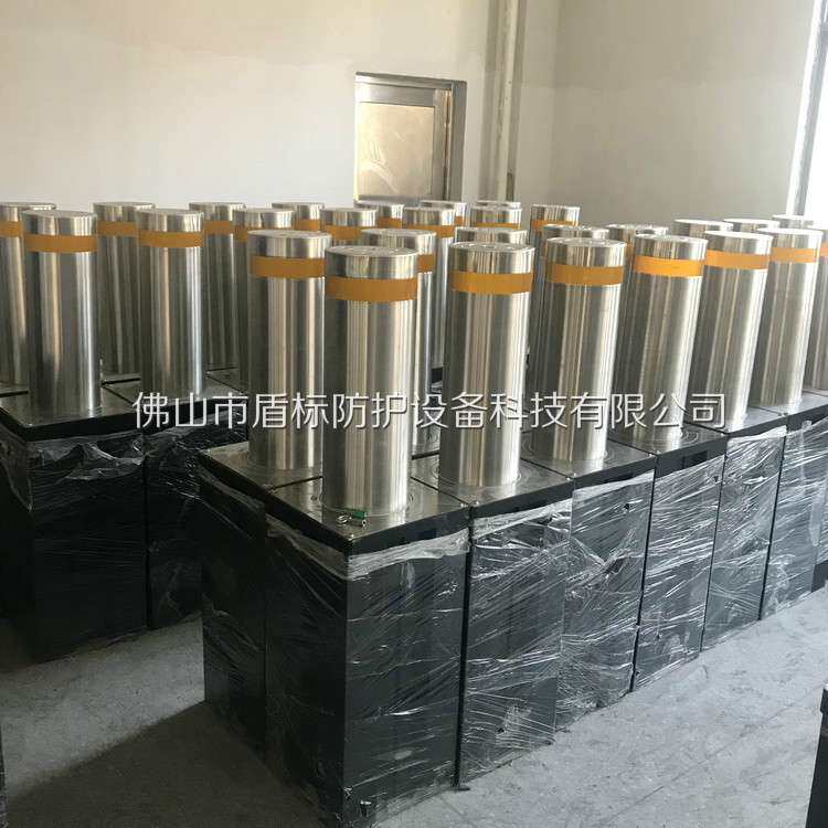 电动伸缩防撞地桩 半自动手动拦截升降柱挡车器 不锈钢止车升降柱