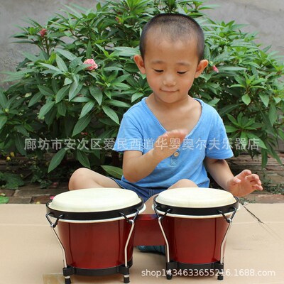 梆戈鼓奥尔夫儿童打击乐器幼儿园早教音乐P拉丁手鼓班戈邦哥鼓
