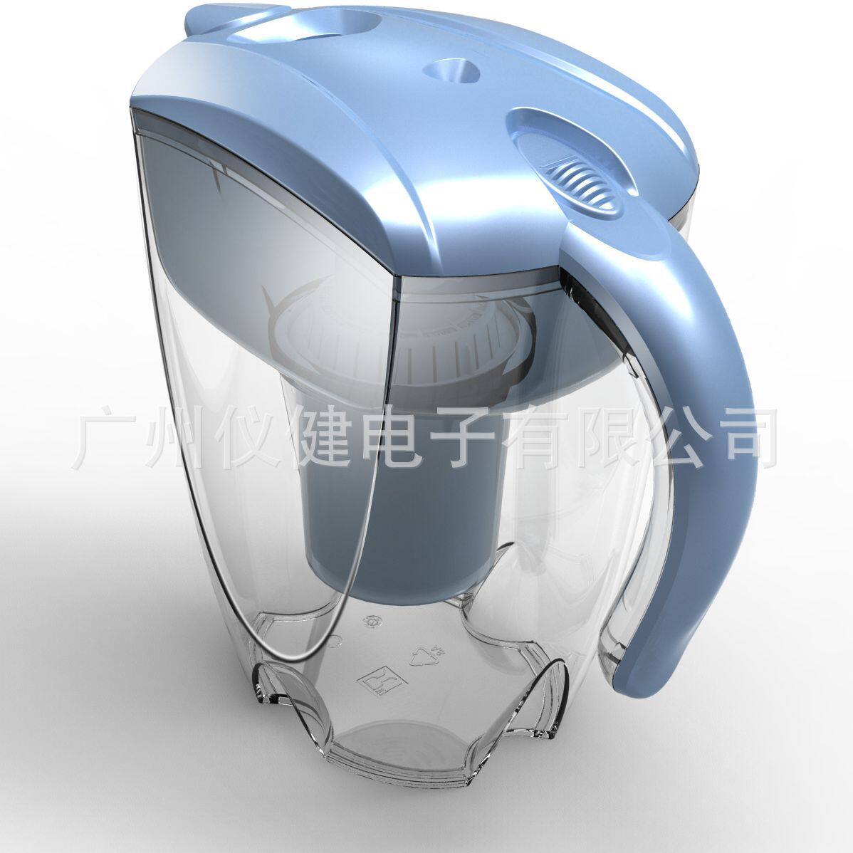 广州过滤水杯能量净水壶厂家3.5L家用滤水壶可选颜色订制logo