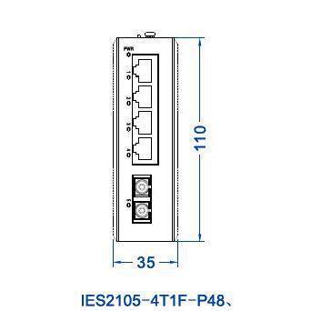IES2105-4T1F 三旺 兼容IES205-1F IES215-1F 1路光转4路电口