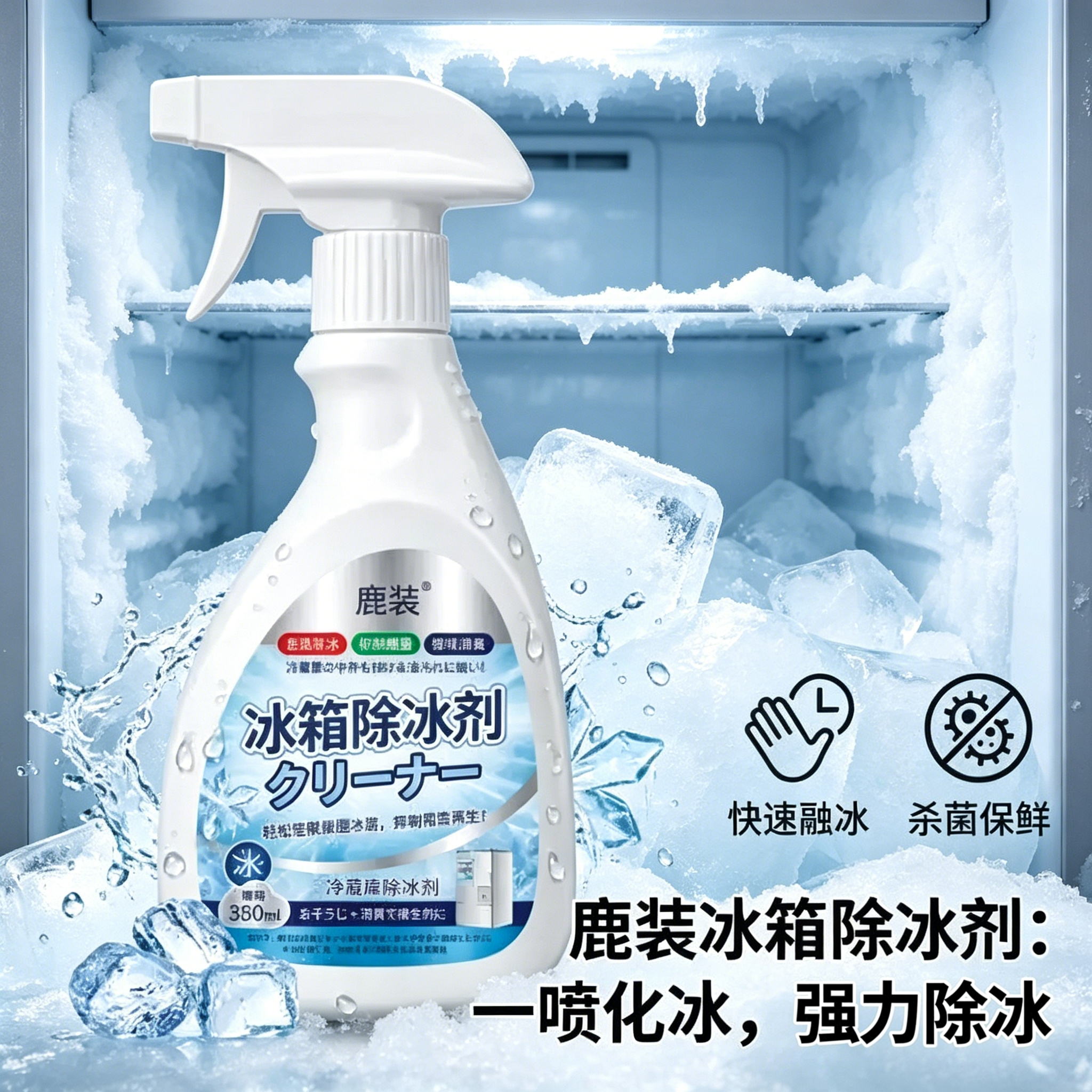 新升级融冰霜剂除霜家用冷冻室剂防除冰清洁冰箱融雪结冰化冰SH2