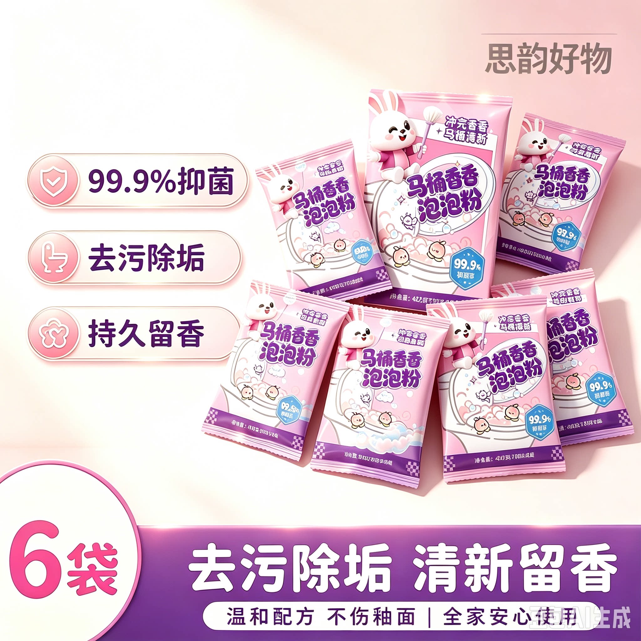 【除菌去垢】马桶香香泡泡粉马桶除垢泡沫去味去黄去污除异味SH