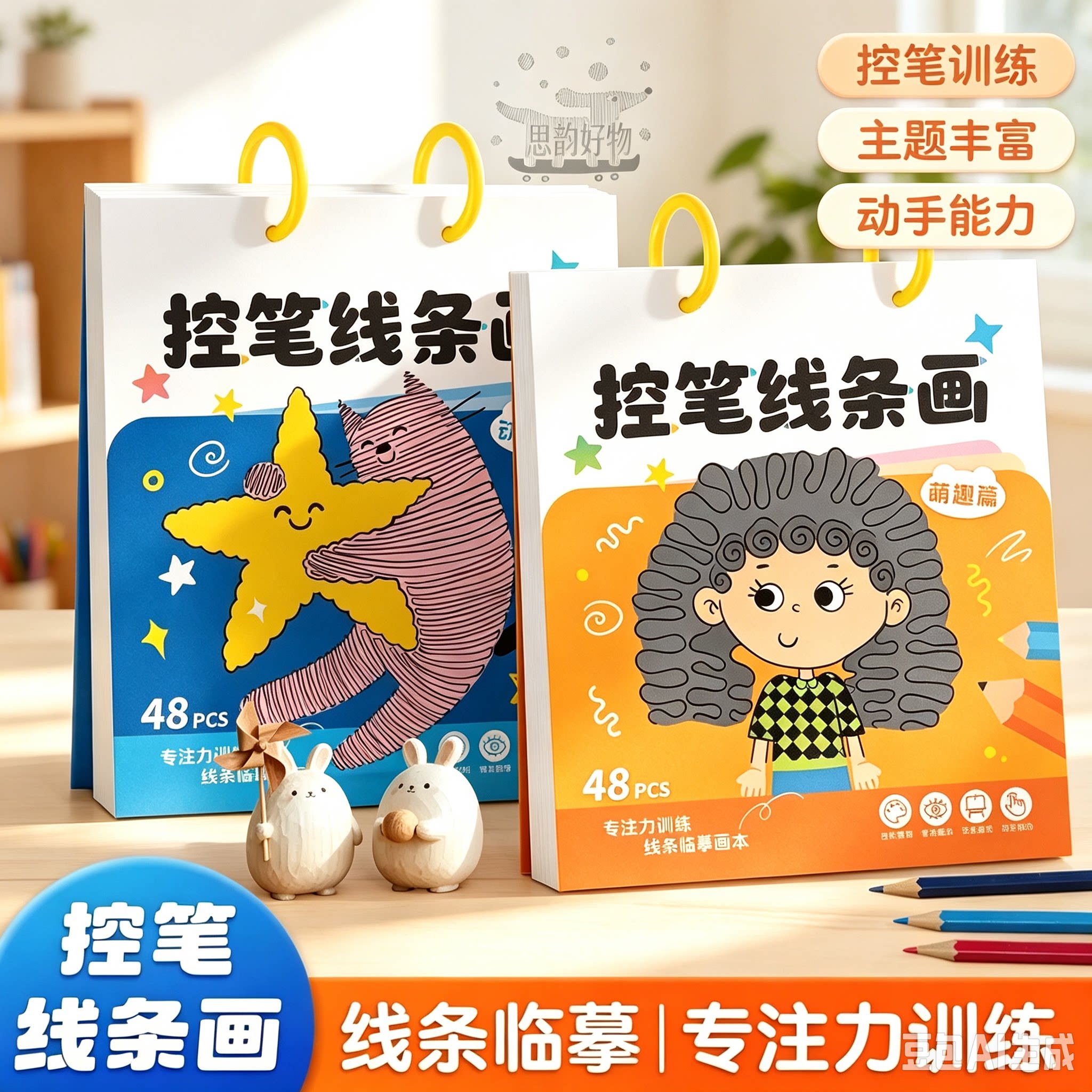 儿童控笔训练3-6岁画画本描线临摹幼儿园早教启蒙专注力训练SH2