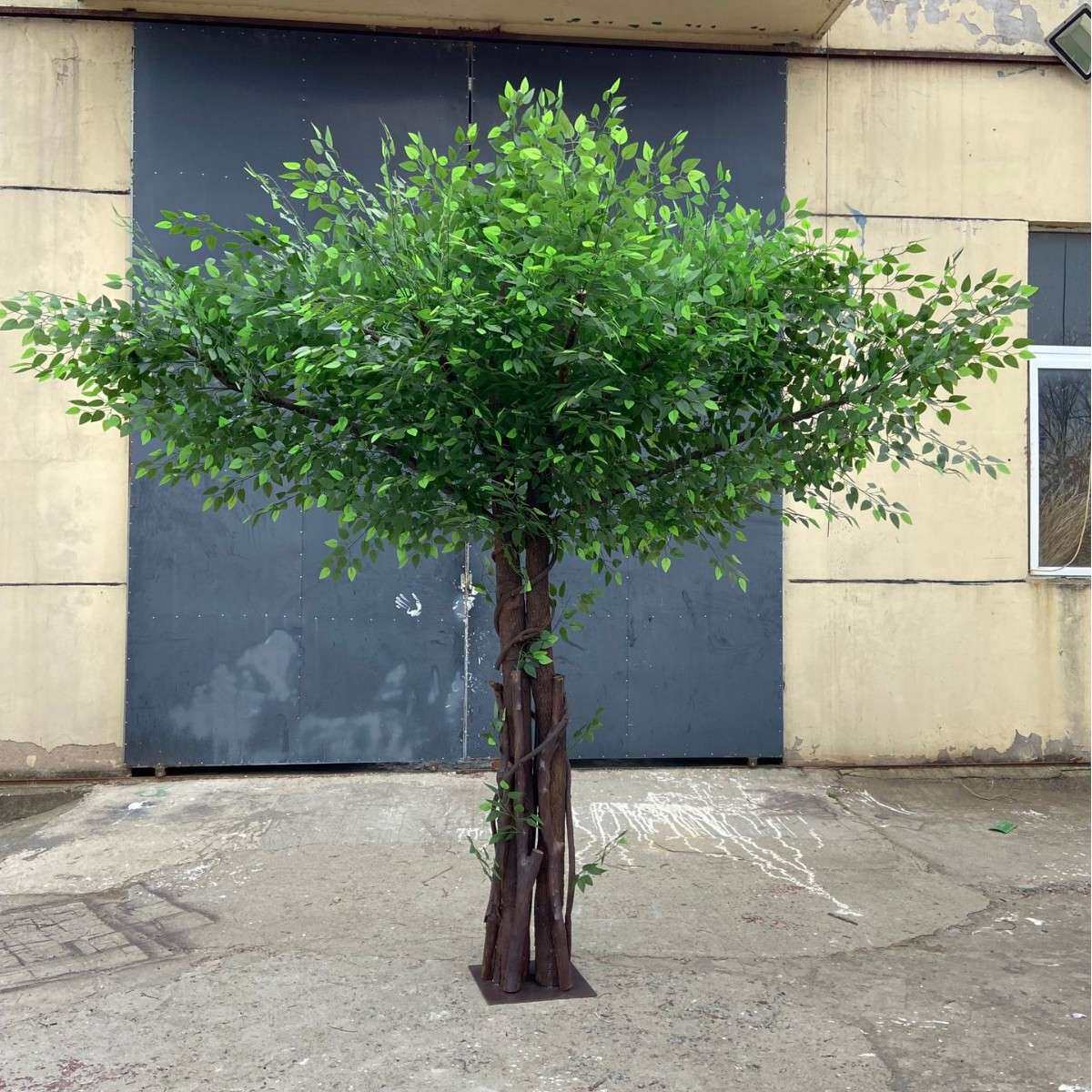 仿真树仿真植物榕树大型室内装饰手工假花客厅摆件婚庆过年装饰品