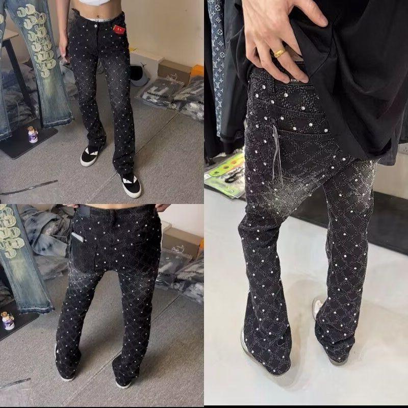 206儿童高街黑色牛仔裤男图片
