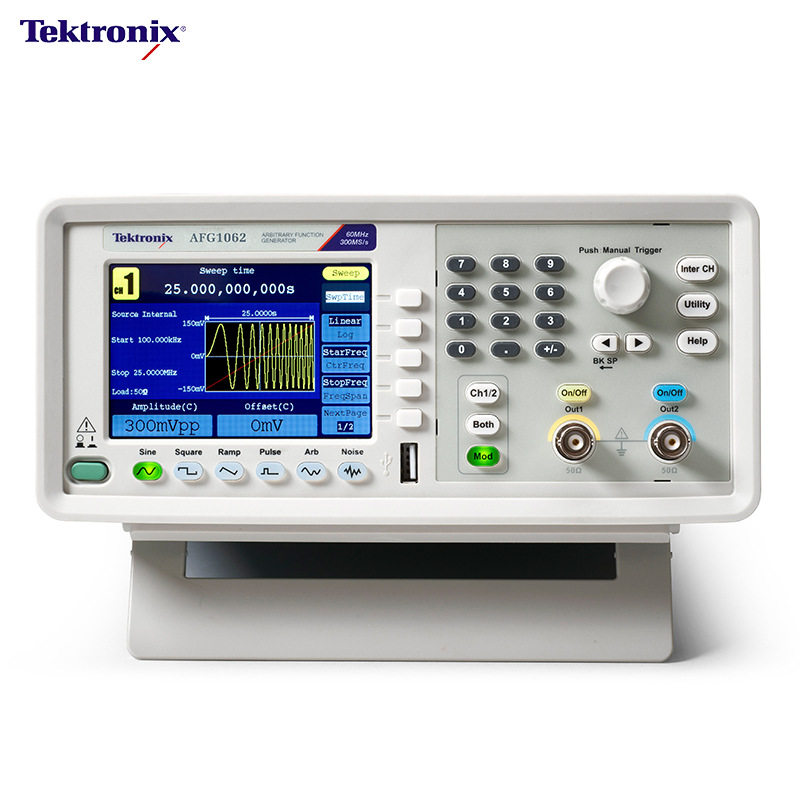 TEKTRONIX泰克任意波形/函数信号发生器AFG1022 25M模拟带宽2通道