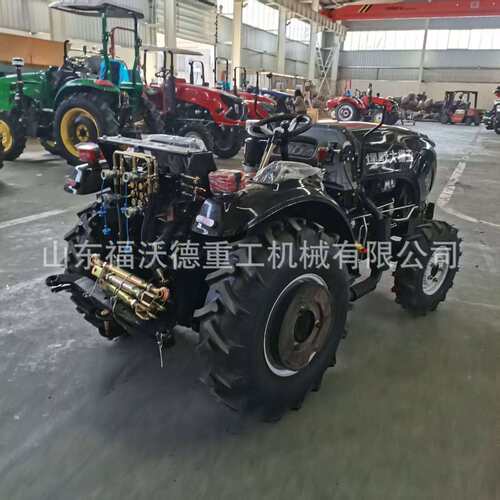 农用四驱拖拉机农用小型挖坑机旋耕机牵引拉头工程低矮果园大棚王