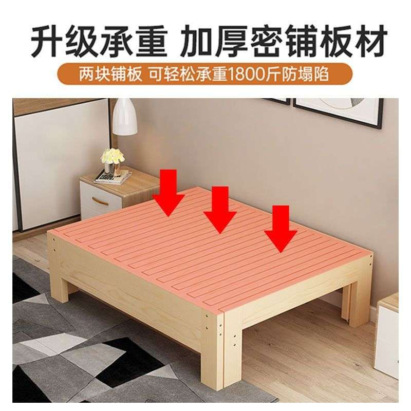全实木单人床沙发床可折叠两用抽拉可伸缩床简易木床无床头收缩床