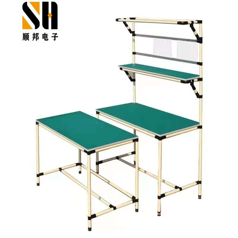 电子电器工厂生产流水线防静电工作台车间精益管品检测试检验桌子