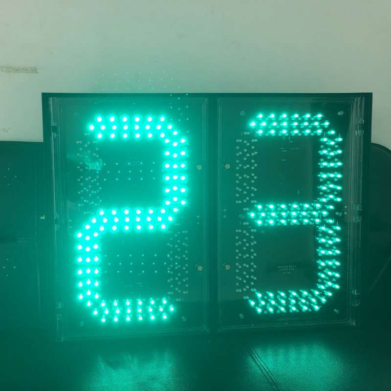 三色交通信号灯800*600双位机动车倒计时器路口数显红绿灯