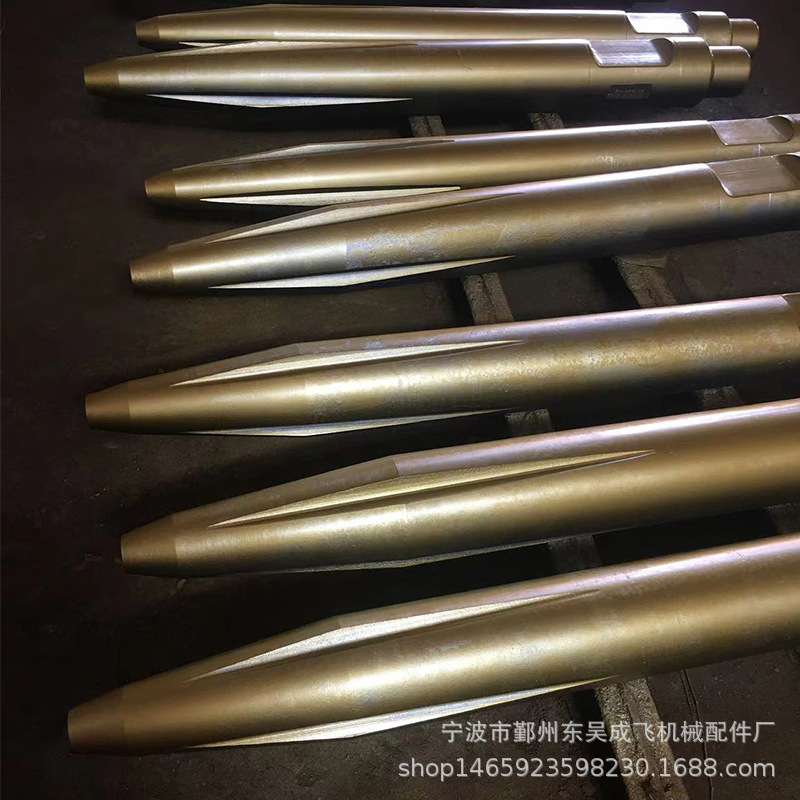 圆锥开槽钎杆 挖掘机配件供应 德克200A破碎锤圆锥开槽钎杆炮钎