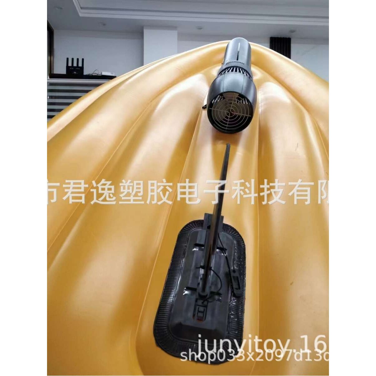 PVC充气电动摩托充气艇PVC水上摩托艇娱乐助推气艇玩双人充气船