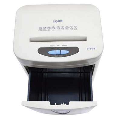 科密C838 电动碎纸机条状碎纸机粒状碎纸机办公家用碎纸机