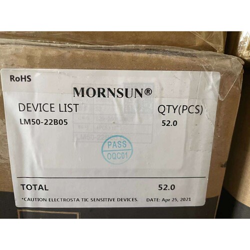 LM50-22B05  输入185-240V 0.8A50-60HZ 输出5V10A 50W  库存处理