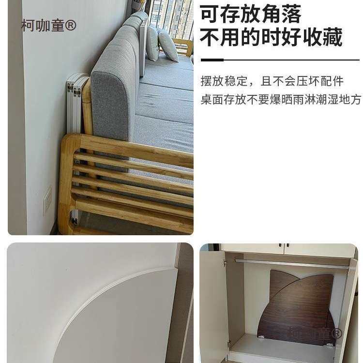 分台折叠圆桌面圆台面餐桌面板家用圆形大圆桌面四分可折叠麦太保