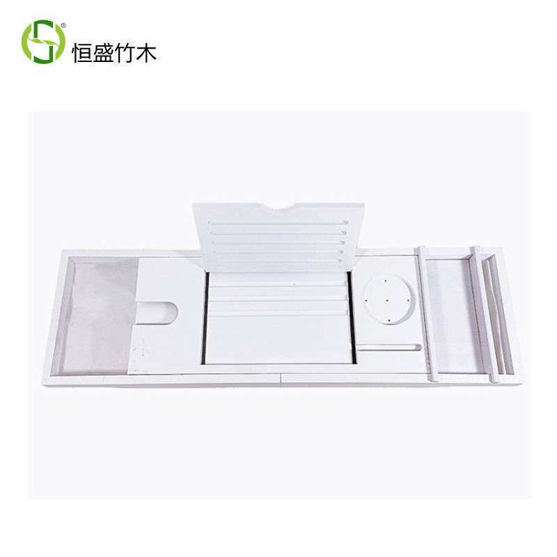 恒盛竹木实用卫生间泡澡置物架欧式浴室红酒架浴缸架
