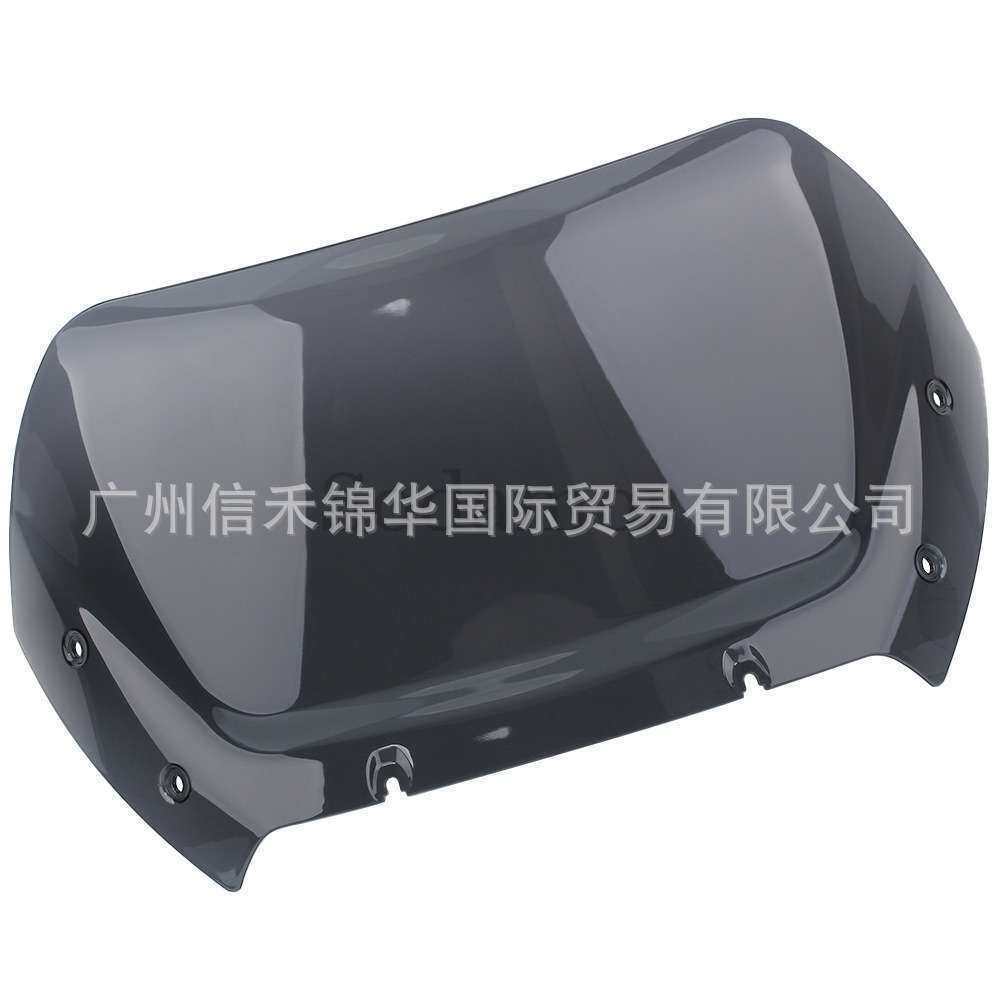 适用哈雷公路 双灯滑翔CVO 摩托改装12英寸挡风玻璃前加高风挡