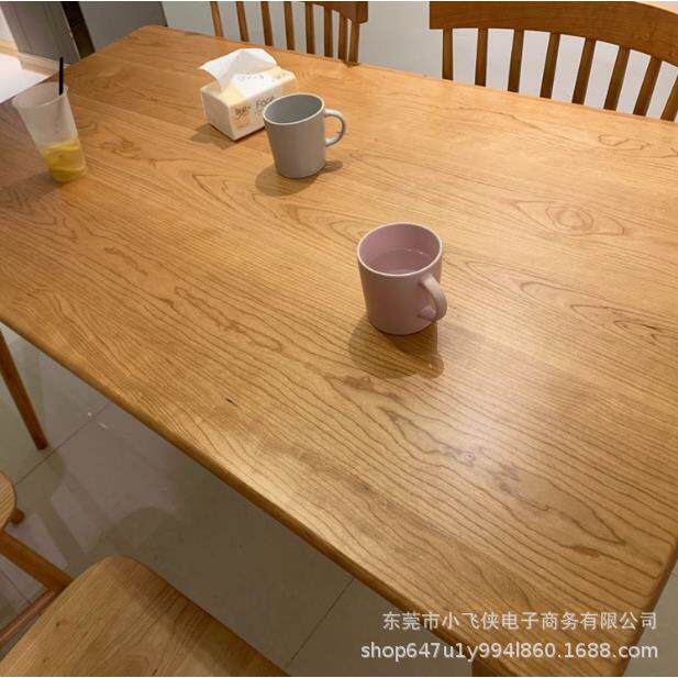 樱桃木餐桌椅北欧餐桌小户型家用现代简约原木白橡木实木餐桌椅