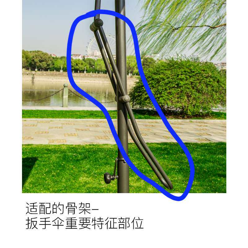扳手伞户外伞伞布伞面更换手扳伞布面换新遮阳庭院太阳伞替换伞布