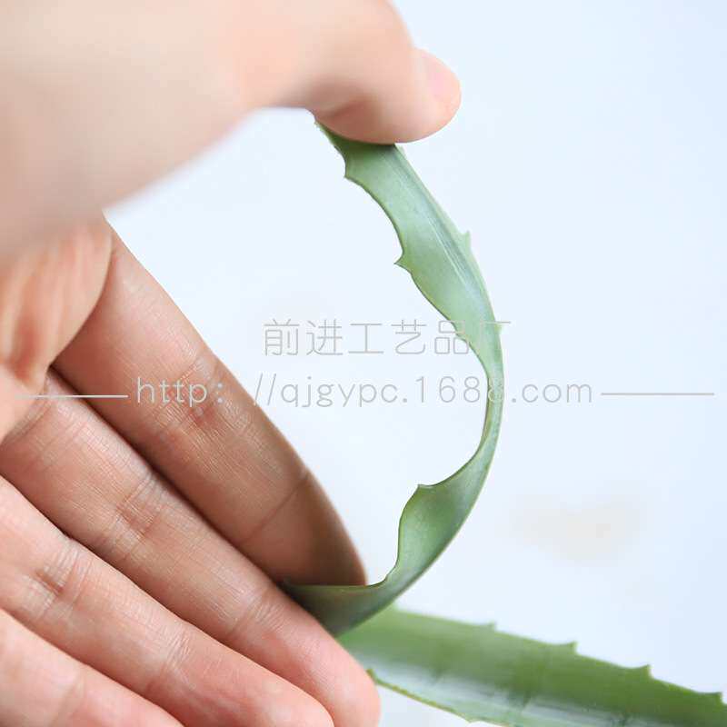 软胶材料手感长叶芦荟高仿真绿植盆栽沙生植物多肉绿植假植物