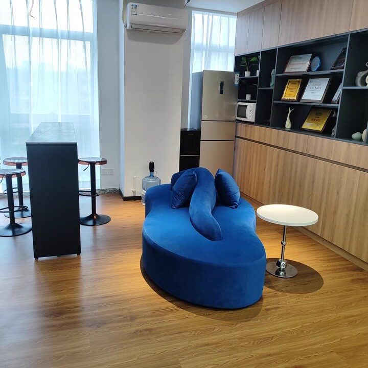 异形沙发等候区沙发服装店沙发设计师沙发工作室影楼弧形沙发
