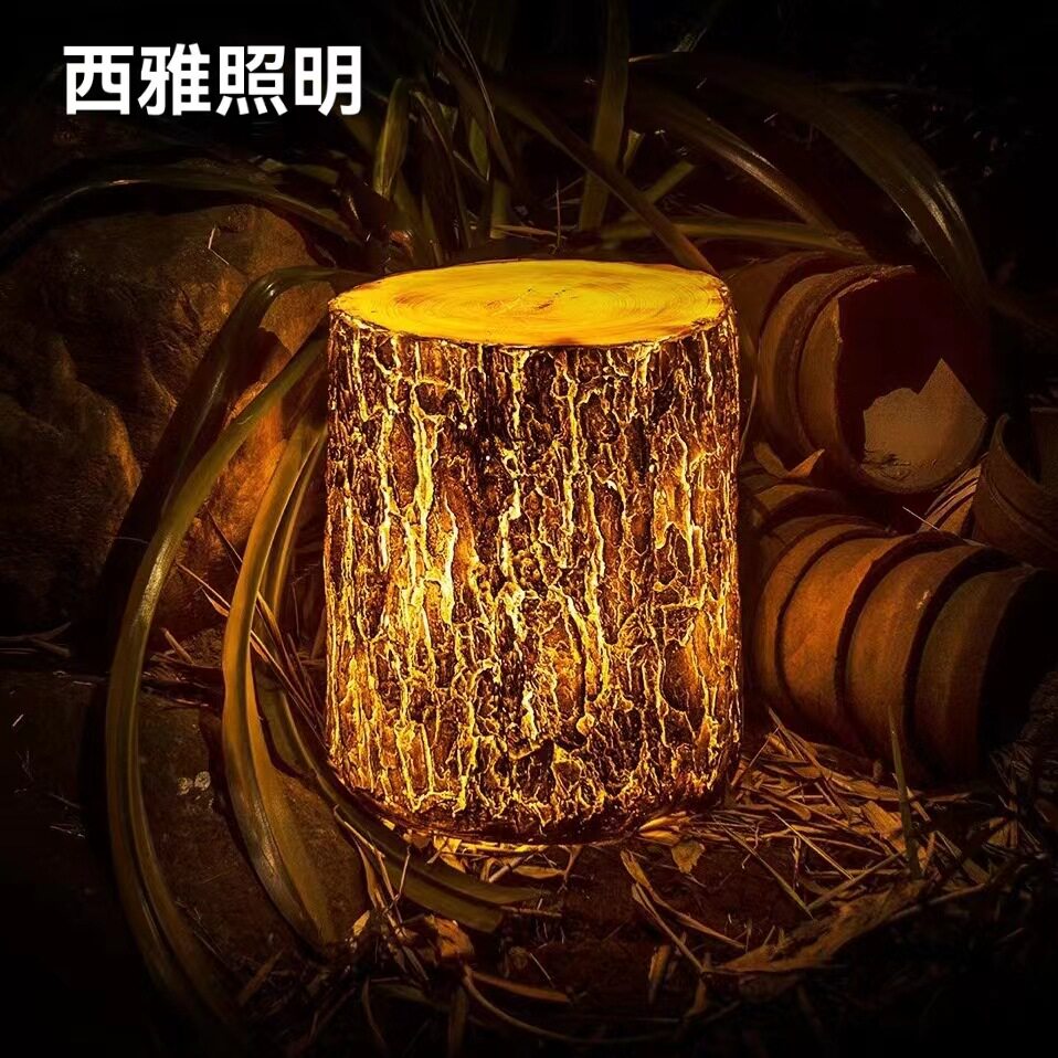 LED户外仿真树桩草坪灯