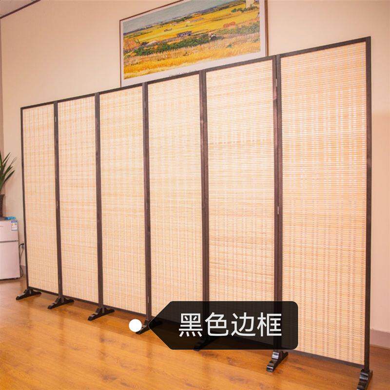 日式竹子屏风客厅卧室遮挡移动折叠隔断墙家用折屏挡板酒饭店屏风