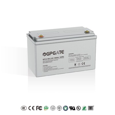 免维护足容太阳能胶体铅酸蓄电池 12V65AH-250AH深循环储能电池