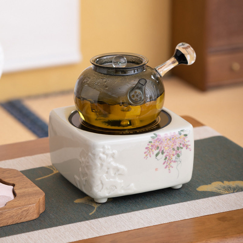 倾造集手绘陶瓷电陶煮茶套装