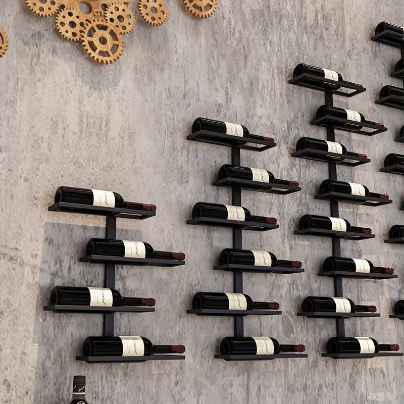 酒吧红酒架摆件壁挂酒托架墙上酒柜红酒瓶展示架创意红酒架子装饰