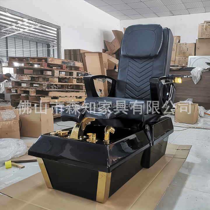 出口电动按摩沐足沙发uv喷漆底座足疗椅高端带脚盆spa足浴沙发