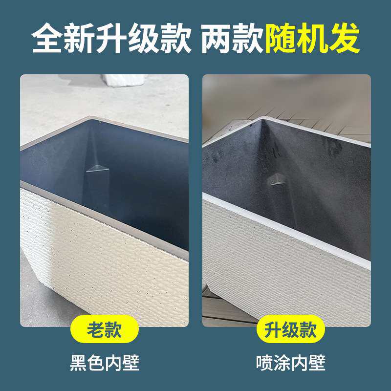 长方形特大号加厚花槽盆户外绿化带塑料花箱种植花树花盆绿化工程
