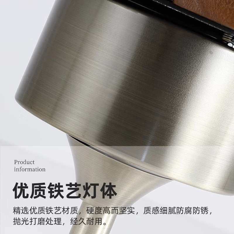 全光谱护眼灯实木餐厅灯风扇吊灯现代简约一体吊扇灯原木色灯具