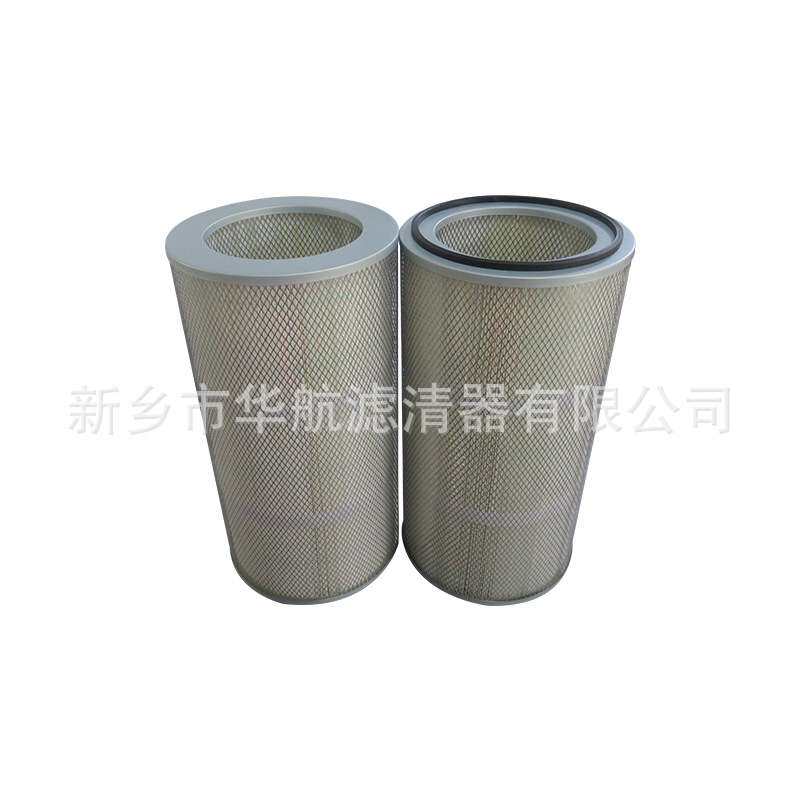 工业除尘器滤芯 350*660物料输送集尘器滤筒 覆膜聚酯除尘滤筒