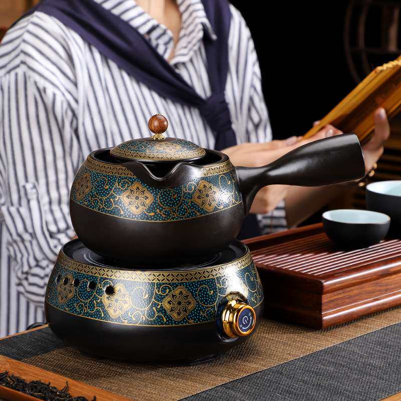 围炉煮茶的壶陶瓷家用耐热玻璃烧水壶套装自动一体煮茶电陶炉