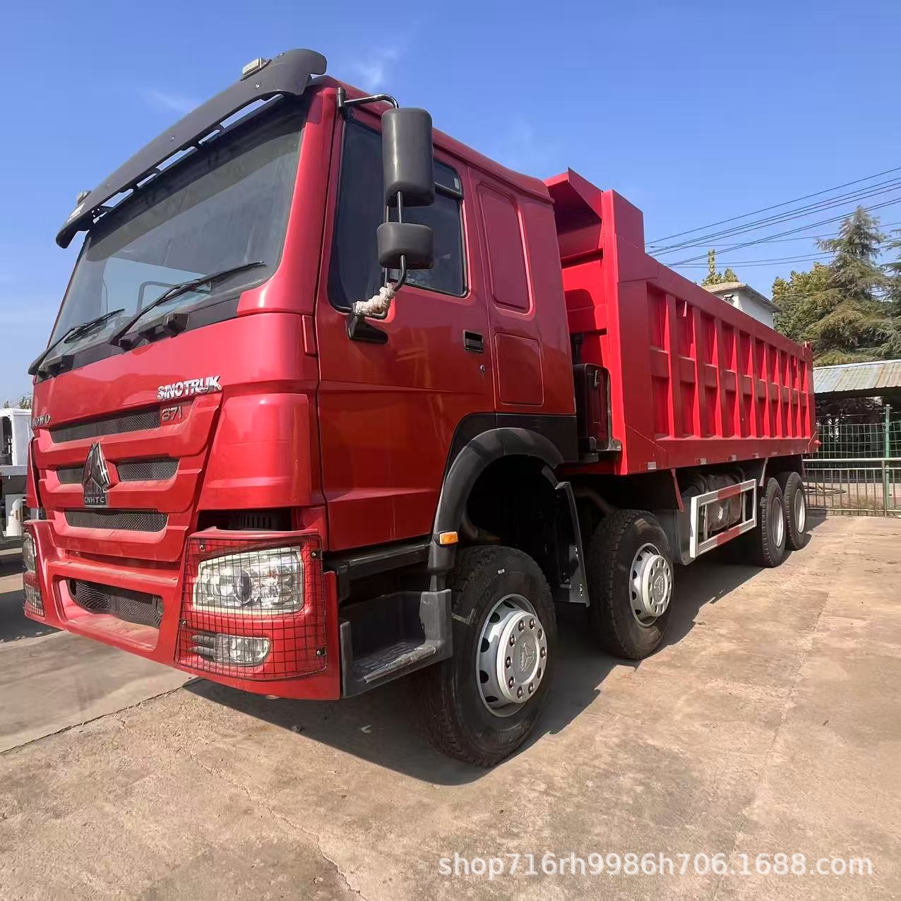 豪沃轻体后翻工程土方自卸车 牵引车配件 380马力
