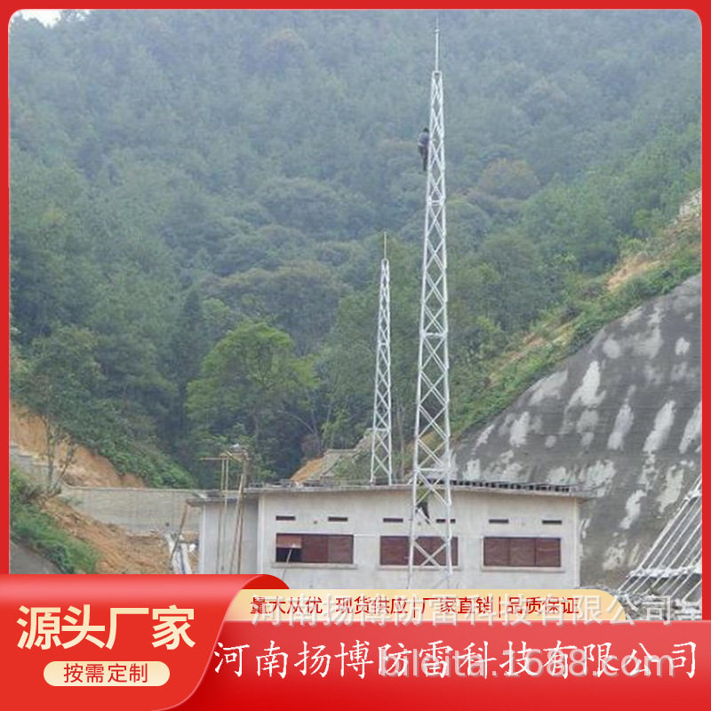 30米钢结构四角油库避雷塔